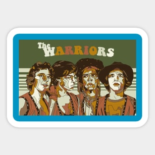 the warriors vintage Sticker